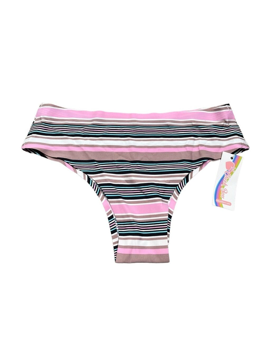 Cheek Boss Cheeky Panty Size XS pastel mocha stripes